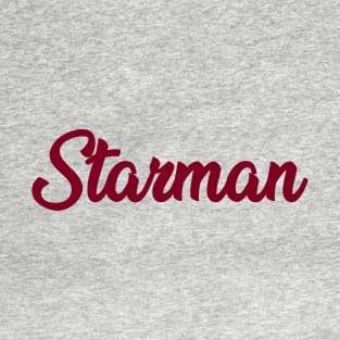 Starman, burgundy T-Shirt